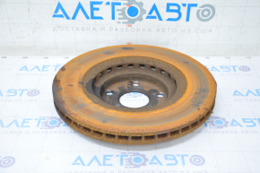 Placă de frână față dreapta Toyota Highlander 14-19 330/27mm, ruginită