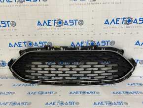 Решетка радиатора grill Ford Escape MK4 20-22 сетка черн глянец, хром обрамление, тычка