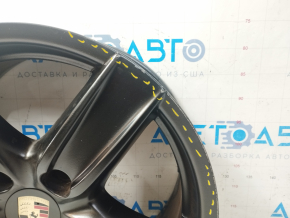Диск колесный R18 8Jx18H2 ET53 Porsche Cayenne 958 11-14 черный, легкая бордюрка