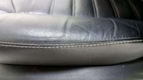 Scaun șofer Ford Fusion mk5 17-20 cu airbag, piele neagră, electric, încălzire, crăpat