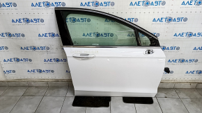 Ușă asamblată față dreapta Ford Fusion mk5 13-20 alb YZ, keyless, lovitură