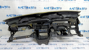 Panoul frontal cu AIRBAG pentru Ford Fusion mk5 13-20 cu start-stop, negru, zgârieturi pe năclăduțe.