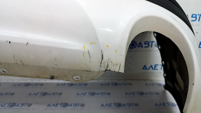 Bara spate completă Ford Fusion mk5 13-18 alb, pentru 1 tub, fără senzori de parcare, zgârieturi