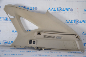 Накладка задней стойки верхняя правая Lexus RX300 RX330 RX350 RX400h 04-09 беж, под химчистку, царапины, потерта