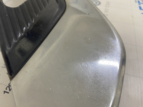 Решетка переднего бампера левая Ford Fusion mk5 17-18 под птф LED глянец, с хром молдингом, песок
