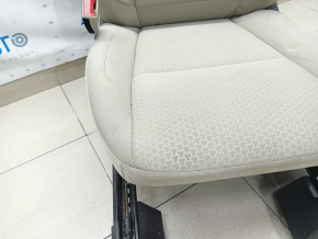 Scaun șofer Ford Escape MK3 13-19 fără airbag, electric, material textil bej, nevoie de curățare