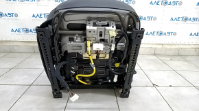 Scaun de pasager Kia Niro 17-22 HEV, PHEV cu airbag, combinat, negru, manual, incalzire, zgarieturi pe plastic, necesita curatare.