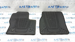 Set de covorașe pentru interiorul mașinii Ford Escape MK3 13-19, din cauciuc, negru