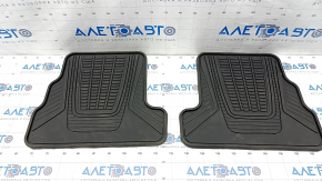 Set de covorașe pentru interiorul mașinii Ford Escape MK3 13-19, din cauciuc, negru