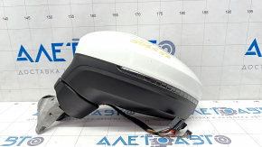 Зеркало боковое левое VW Tiguan 18-19 6+2 пинов, BSM, поворотник, белое, подогрев