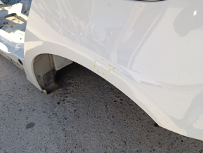 Четверть крыло задняя левая Ford Fusion mk5 13-20 на кузове, белая, тычки