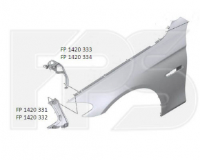 Suport aripi față stânga BMW 5 F10 11-16 M Pack nou, neoriginal.