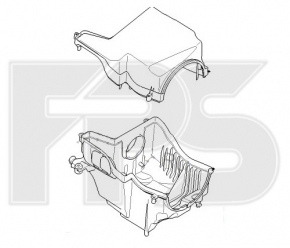 Corpul filtrului de aer Ford Focus mk3 11-18 2.0 EURO nou aftermarket