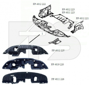 Protecția arcului lateral frontal dreapta Mitsubishi Outlander Sport ASX 10- nou, neoriginal.