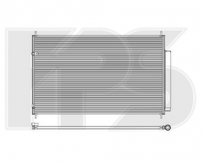 Radiatorul condensatorului de aer condiționat pentru Acura MDX 07-13, nou, neoriginal.