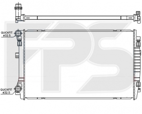 Radiator de răcire apă VW Jetta 19- 1.4T nou, neoriginal.