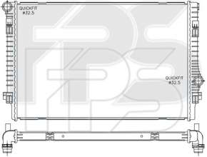 Radiator de răcire apă VW Tiguan 18- nou, neoriginal