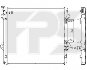 Radiator de răcire apă Lexus GX470 03-09 nou, neoriginal.