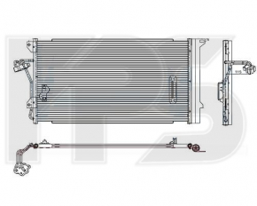 Radiatorul condensatorului de aer condiționat Audi Q7 4L 10-15 nou aftermarket