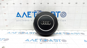 Подушка безопасности airbag в руль водительская Audi A3 8V 15-16 4d, черная, полез хром, мелкие царапины