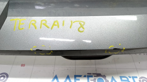 Бампер задний голый GMC Terrain 18- графит G9K, царапины, треснут, сломано крепление