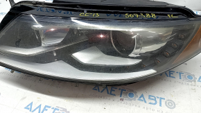 Фара передняя левая VW CC 13-17 в сборе рест ксенон led, паутинка, песок