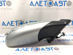 Зеркало боковое правое в сборе Hyundai Sonata 11-14 7 пинов, поворотник, подогрев, серебро, сломан корпус