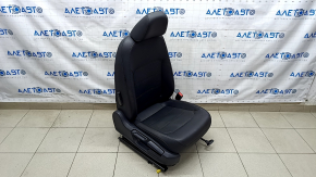 Scaun de pasager VW Passat b8 16-19 SUA cu airbag, manual, piele neagră, încălzit, necesită curățare chimică.