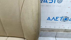 Водительское сидение BMW 3 F30 12-18 с airbag, электро с памятью, кожа беж, затерто, под химчистку