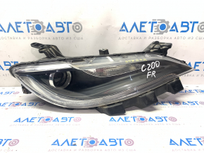 Far dreapta față Chrysler 200 15-17 cu halogen și suport, pentru polizare.