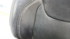 Водительское сидение Jeep Cherokee KL 19-23 без airbag, кожа черное, электро, повреждение водой, не рабочая электрика, под химчистку