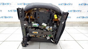 Водительское сидение Jeep Cherokee KL 19-23 без airbag, кожа черное, электро, повреждение водой, не рабочая электрика, под химчистку