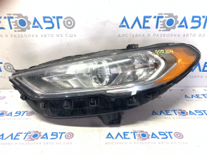 Far stânga față goală Ford Fusion mk5 17-20 halogen, fără DRL, nisip, pentru polizare, cu fisuri, vopsea