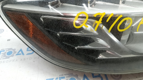 Фара передняя правая в сборе Audi Q7 4L 10-15 ксенон, песок, паутинка