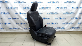 Scaun pasager Jeep Cherokee KL 14-18 TRH cu airbag, manual, piele neagră, zgârieturi