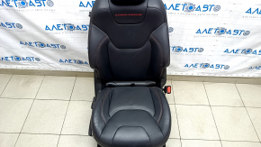 Пассажирское сидение Jeep Cherokee KL 14-18 TRH с airbag, механич, кожа черная, царапины