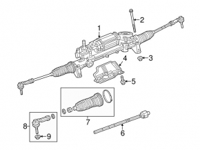 Capăt de tijă de direcție stânga Chrysler 200 15-17