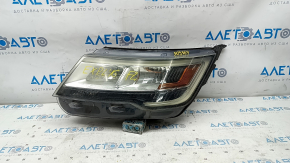 Far stânga față asamblată Ford Explorer 16-19 halogen + LED, luminos, pentru polizare.