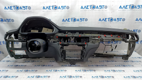 Торпедо передняя панель с AIRBAG BMW X5 F15 14-18 кожа черная Dakota, без проекции, царапины