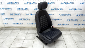 Scaun pasager VW CC 08-17 cu airbag, electric, piele neagră.