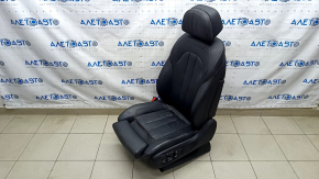 Scaun șofer BMW X5 F15 14-18 cu airbag, electric, memorie, Comfort, piele neagră Dakota