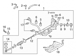 Рулевая тяга правая Subaru Legacy 15-19