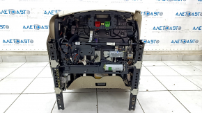 Пассажирское сидение Audi Q7 4L 10-15 с airbag, электро, подогрев, кожа бежевое, царапины на пластике, отклеяна спинка, потерто