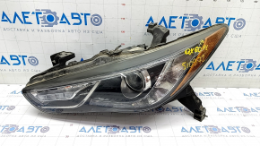 Far stânga față asamblată Infiniti QX60 16-18 restilizat, xenon, nisip