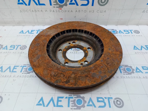 Placă de frână față dreapta Hyundai Sonata 15-19 305/24mm ruginită.