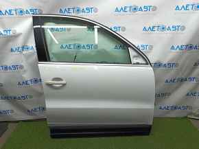 Ușă asamblată față dreapta VW Tiguan 09-17 keyless, alb LC9A, maner