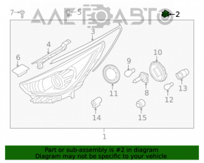 Suport far stânga jos Kia Niro 17-22 nou OEM original