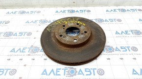 Placă de frână față dreapta Honda Accord 13-17 hibrid 290/24mm ruginită.