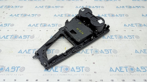 Capacul consolei centrale cu suporturi pentru pahare Audi A5 F5 17- negru, sub lemn negru