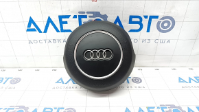 Airbagul de siguranță din volanul șoferului Audi A6 C7 12-18 negru, zgârieturi